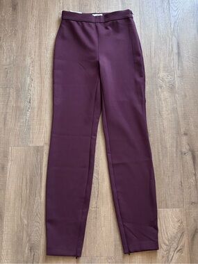 Babaton Serra High Waisted Pant in Burgundy ~ 32”